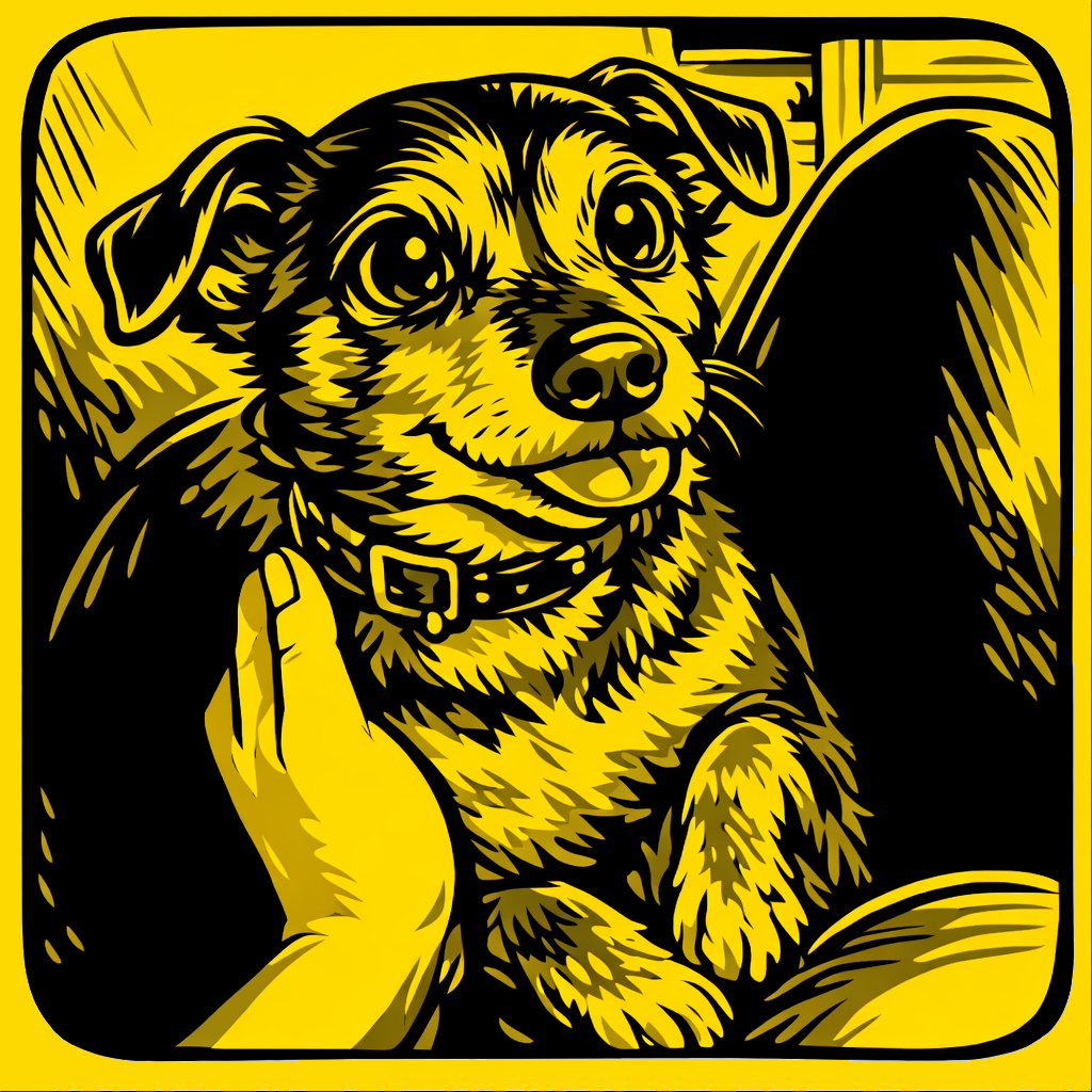 chien jaune